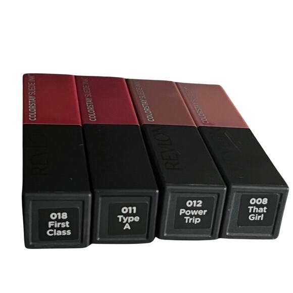 Revlon ColorStay Suede Ink Lipsticks (Lot of 4) - All New, Sealed - Reds & Pinks - Picture 6 of 9